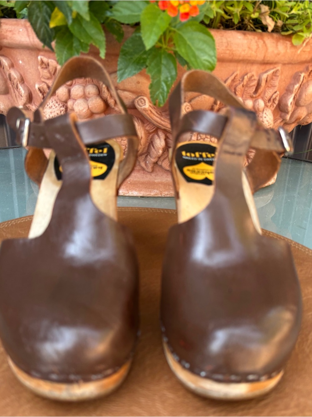 Swedish Hasbeen Clogs Wooden Base
